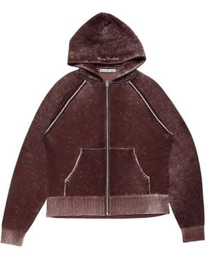 Acne Studios Zip Hoodie - Purple