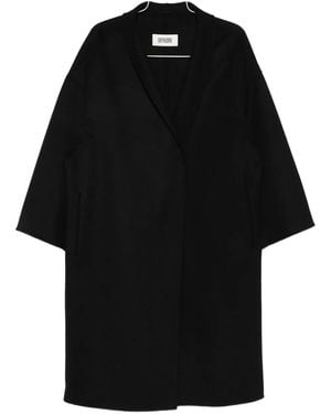 DRYKORN V-neck button-front coat - Schwarz