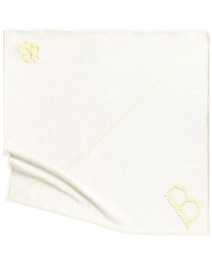 Barrie Foulard En Cachemire À Logo - Blanc