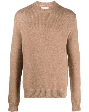 Jil Sander Round-Neck Knit Jumper - Brown