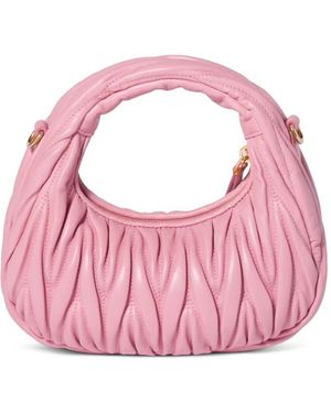 Miu Miu Woven Mini Bag in Brown | Lyst