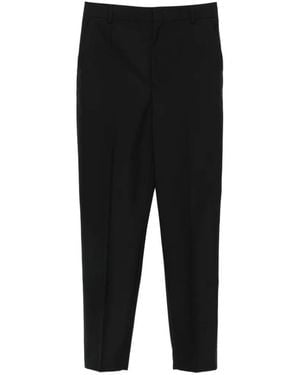 Moschino Pressed-Crease Virgin-Wool Pants - Black