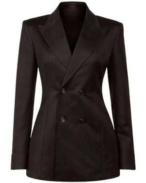 Sa Su Phi Double-Breasted Blazer - Black
