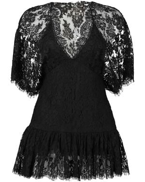 Chloé Ruffled Lace Blouse - Black