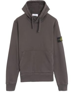 Stone Island Sudadera con capucha y distintivo - Gris