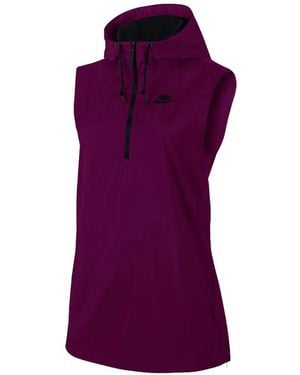 Nike Tech Hypermesh Hooded Vest - Purple