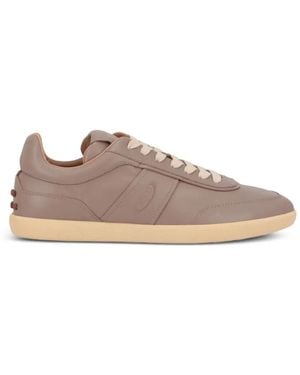 Tod's Chaussons En Cuir Gommino - Brown
