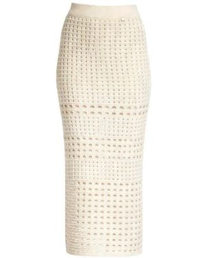 Liu Jo Openwork Skirt - White