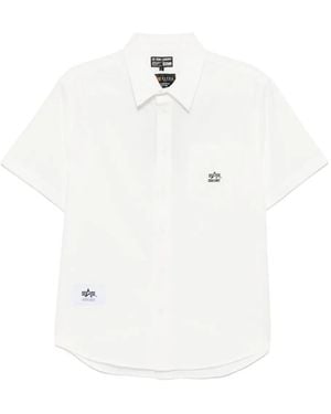 Izzue Camicia A Maniche Corte - Bianco