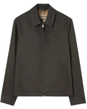 Burberry Veste En Gabardine Tropicale Bloomsbury Harrington - Multicolor