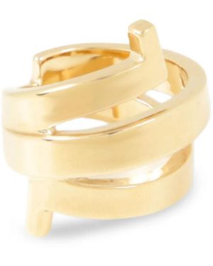 Ferragamo Spiral-Design Ring - Metallic