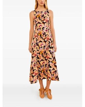 Ulla Johnson Georgia Floral-Print Midi Dress - White