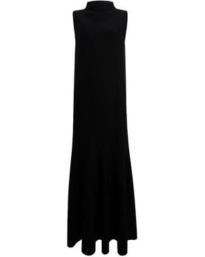 KHAITE Robe Margo À Design Sans Manches - Black
