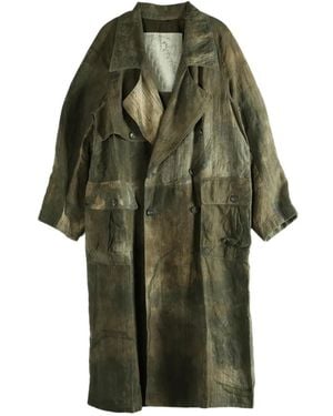 Ziggy Chen Double-breasted coat - Grün