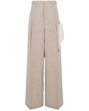 CuAnna Tyra Pleated Pants - White