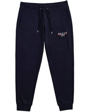 Bally Embroidered-logo Sweatpants - ブルー