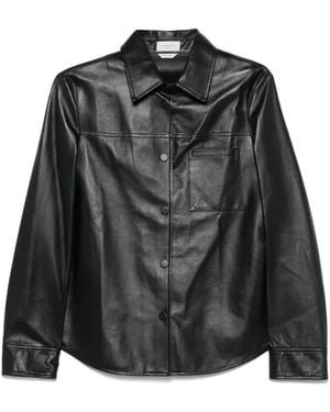 Jacob Cohen Klassische Lederjacke - Schwarz