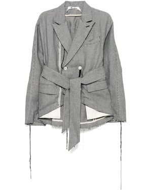 Midorikawa Raw Edge Blazer - Grey