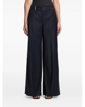 Peserico Embellished Twill Pants - Blue