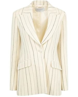 Gabriela Hearst Stripe-Pattern Blazer - Natural