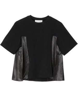 3.1 Phillip Lim Panelled T-Shirt - Black
