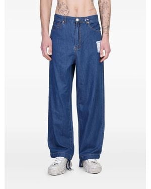 Maison Mihara Yasuhiro Patch-Detail Jeans - Blue