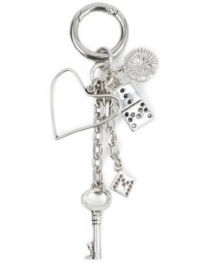 Isabel Marant Charm-Embellished Keychain - White