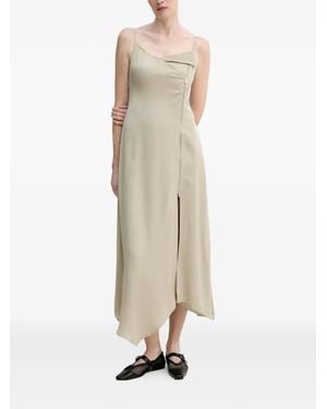 Nanushka Asymmetric Zip-Up Dress - Natural