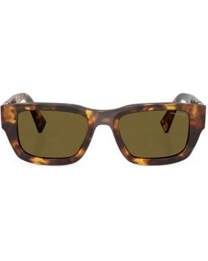 Miu Miu Tortoiseshell-Effect Sunglasses - Green