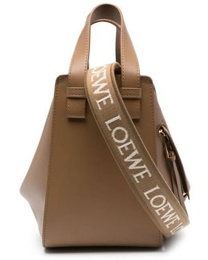 Loewe Hammock Leren Schoudertas - Bruin