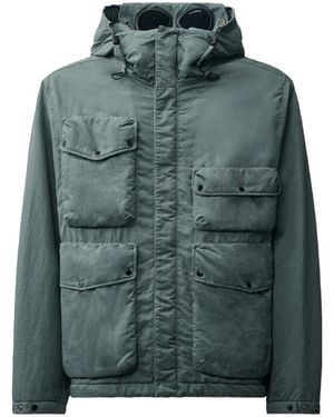 C.P. Company Veste À Poches Multiples Et Détail Lentille Signature - Green