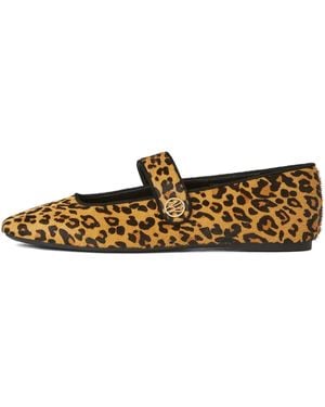Karl Lagerfeld Konnie Ballerinas mit Leoparden-Print - Mettallic