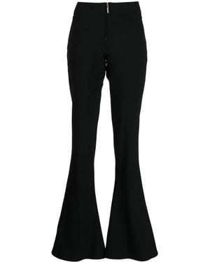 Jean Paul Gaultier ローライズ フレアパンツ - ブラック