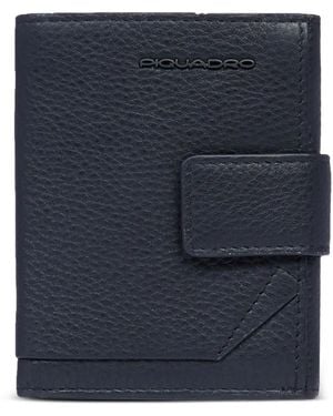 Piquadro Portafoglio Bi-Fold - Blu