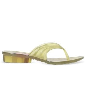 Melissa X Diesel Ribbed-Detail Sandals - Metallic