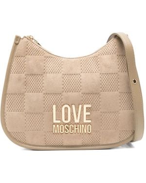 Love Moschino Quilted Shoulder Bag - Natural