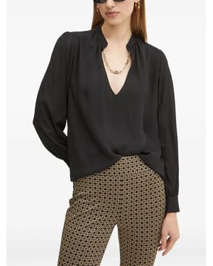 Guess V-Neck Blouse - Black