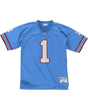 Mitchell & Ness Nfl レガシー "houston Oilers 93 Warren Moon" ジャージ - ブルー