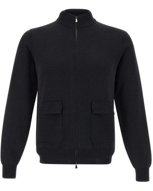 FILIPPO DE LAURENTIIS Zip-Up Cardigan - Blue