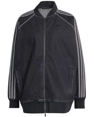 adidas Sst Oversized Denim Tracktop - Blue