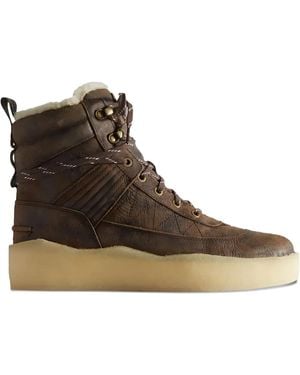 Clarks 8Th Street Rushden Shearling Boots - Brown