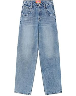 Hey Joanie Logo-Patch Jeans - Blue