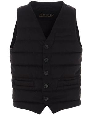 Herno Padded Waistcoat - Black