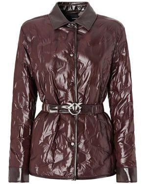 Pinko Padded Shacket - Brown