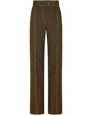 Rabanne Seam-Detail Tailored Trousers - Brown