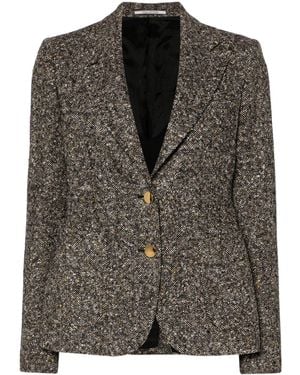 Tagliatore Tweed Blazer - Black