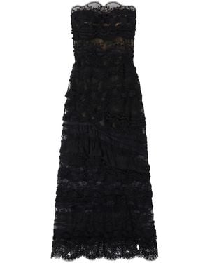 オールインワン・サロペット Ermanno Scervino Lace Overlay Evening Dress ERMANNO SCERVINO Cotton Blend Lace Long Dress Ermanno Scervino
