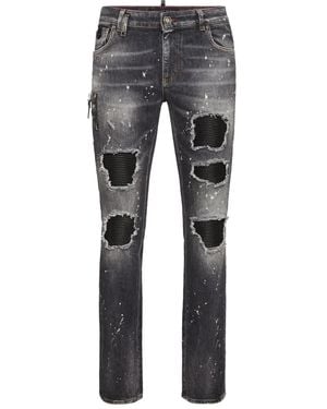 Philipp Plein Distressed Jeans - Gray