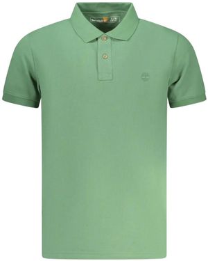 Timberland Logo-Embroidered Cotton Polo Shirt - Green