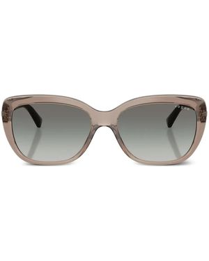 Vogue Eyewear Crystal-Embellished Square Sunglasses - Gray
